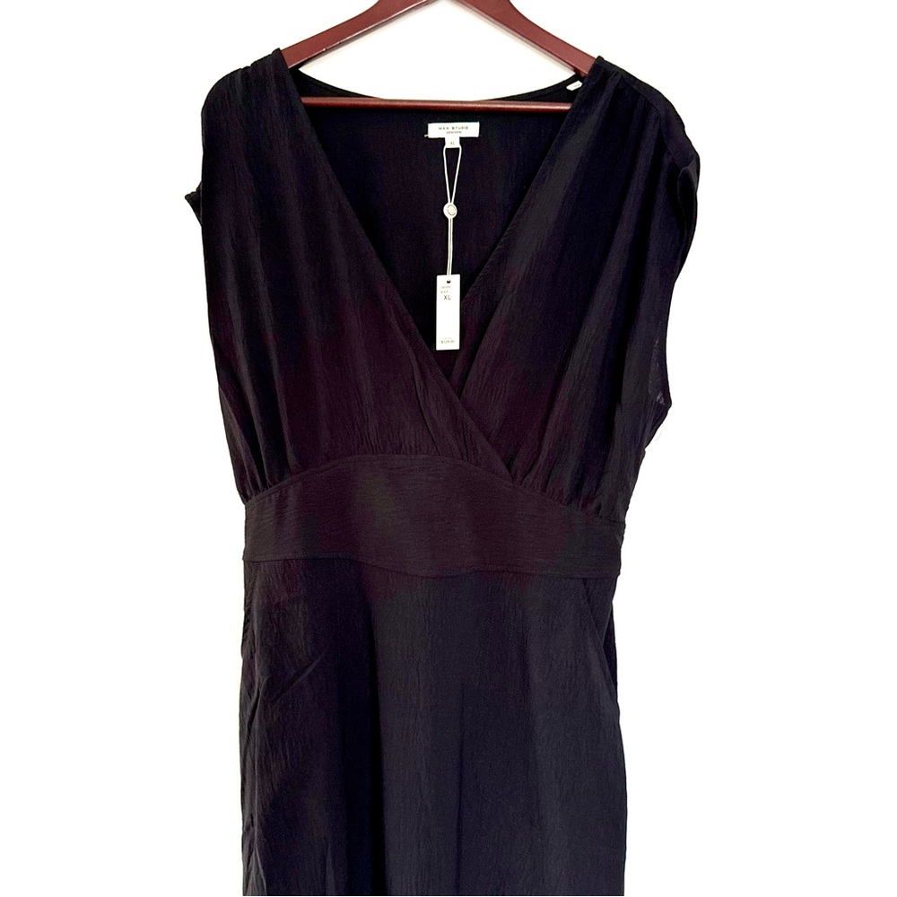 Max Studio Black Midi Dress